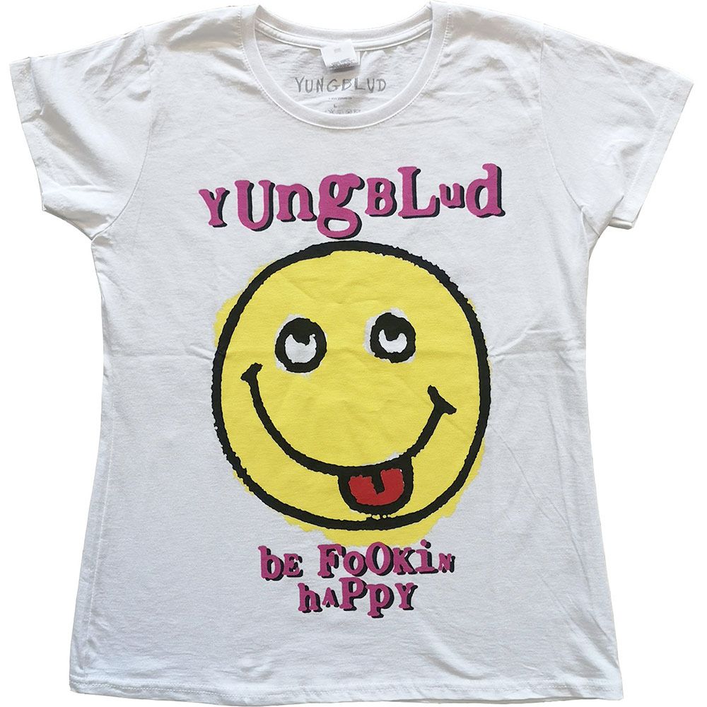 Yungblud - Raver Smile Dames T-shirt - Wit